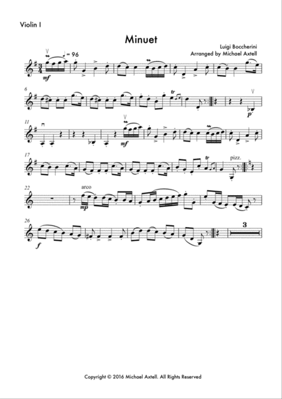 Minuet Minuet String Orchestra scores gallery preview page 6