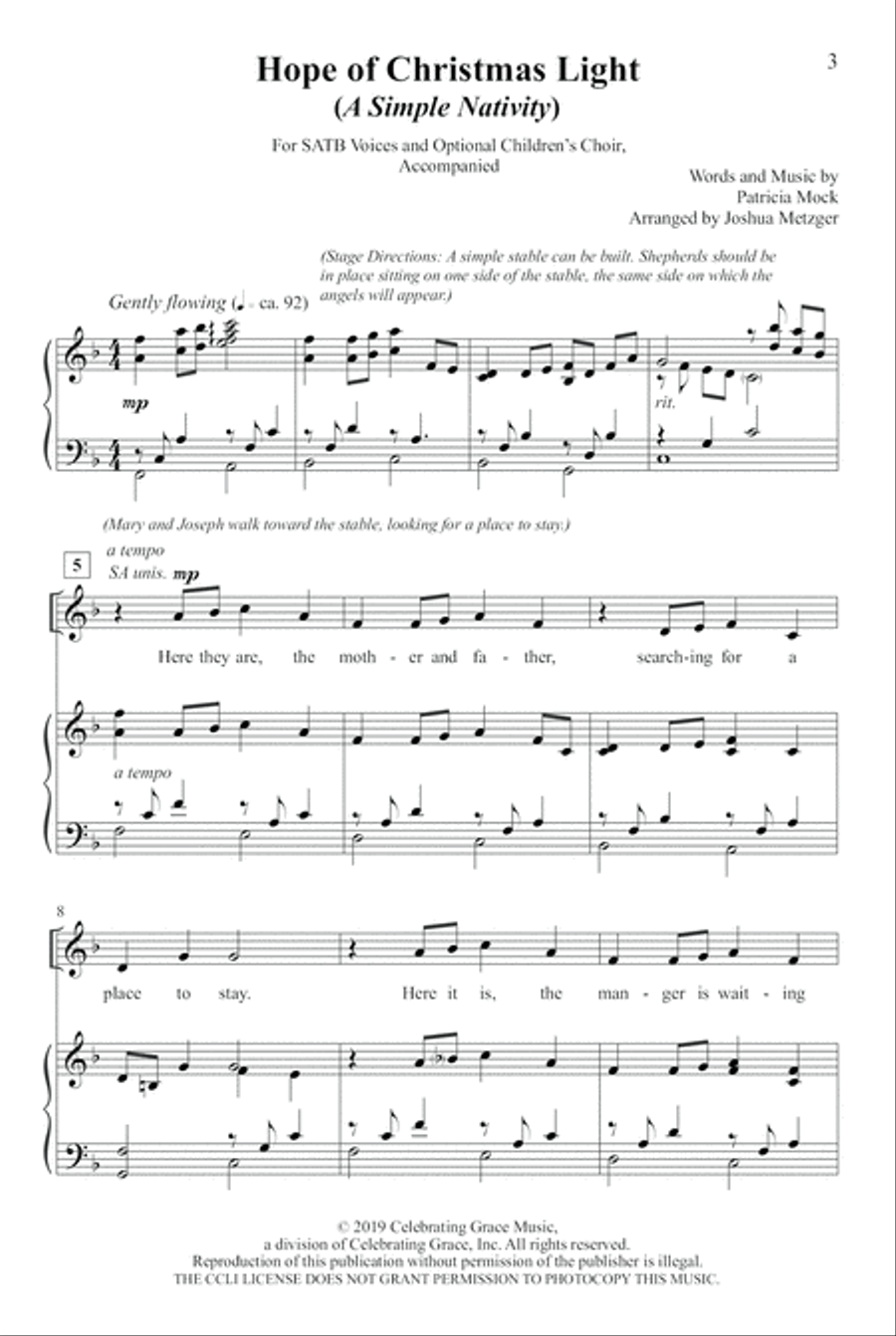 Hope of Christmas Light Hope of Christmas Light 4-Part scores gallery preview page 2