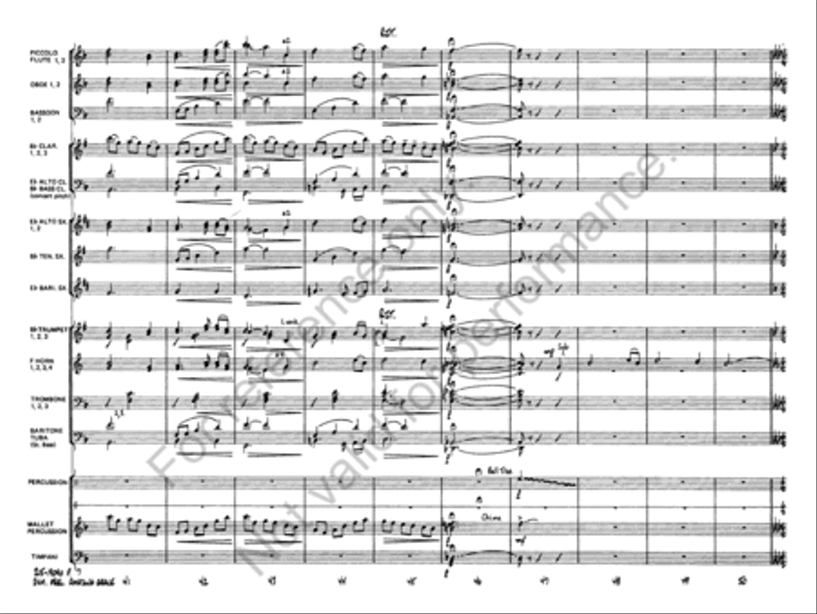Symphonic Variations on Amazing Grace Concert Band scores gallery preview page 8