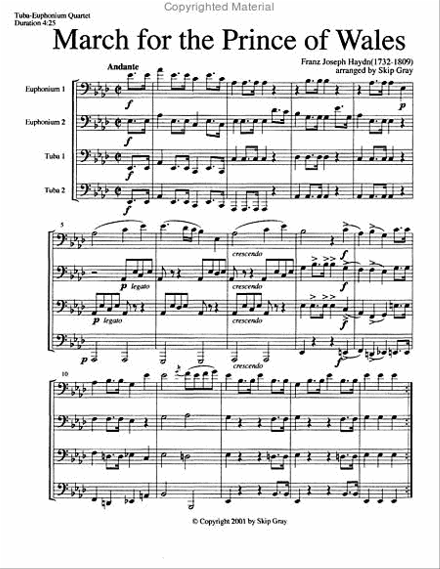 Concert and Contest Collection for Tuba-Euphonium Quartet EETT scores gallery preview page 8