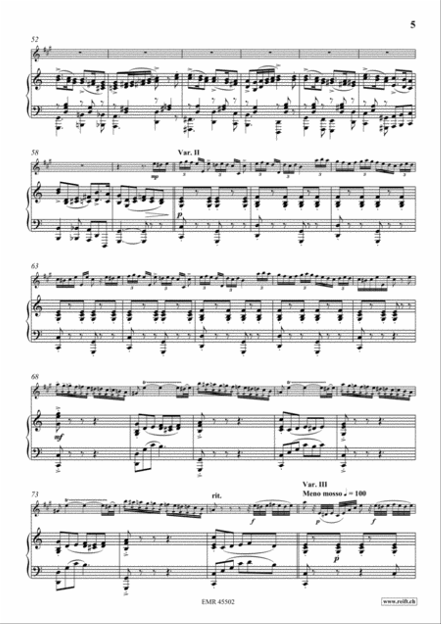 The Carnival Of Venice Baritone Saxophone scores gallery preview page 6