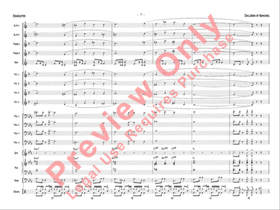 Children of Sanchez Jazz Ensemble scores gallery preview page 10