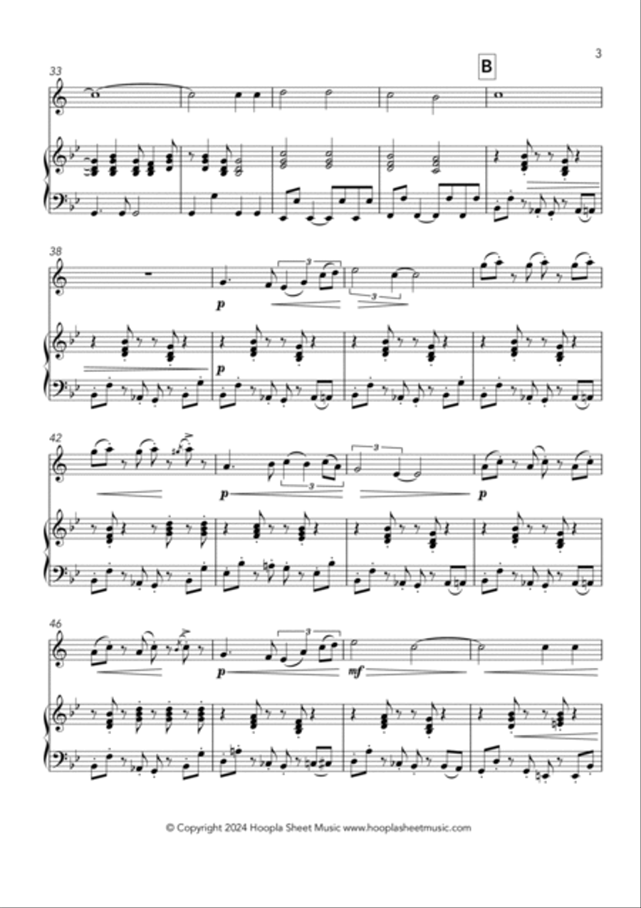 Battle Hymn of the Republic (Rock Style) Clarinet Solo scores gallery preview page 3