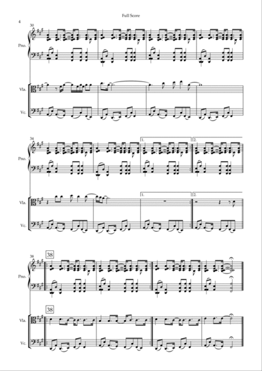 Wonderwall Wonderwall Piano Trio scores gallery preview page 4