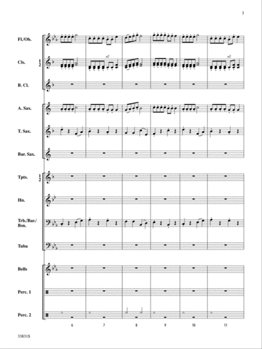 Jolly Old St. Nick Concert Band scores gallery preview page 3