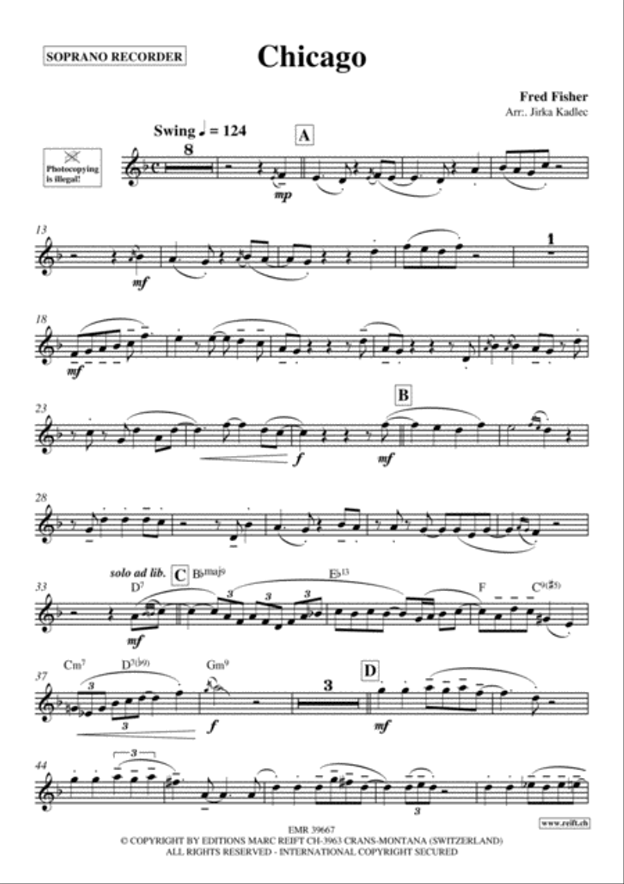 Chicago Soprano Recorder scores gallery preview page 2