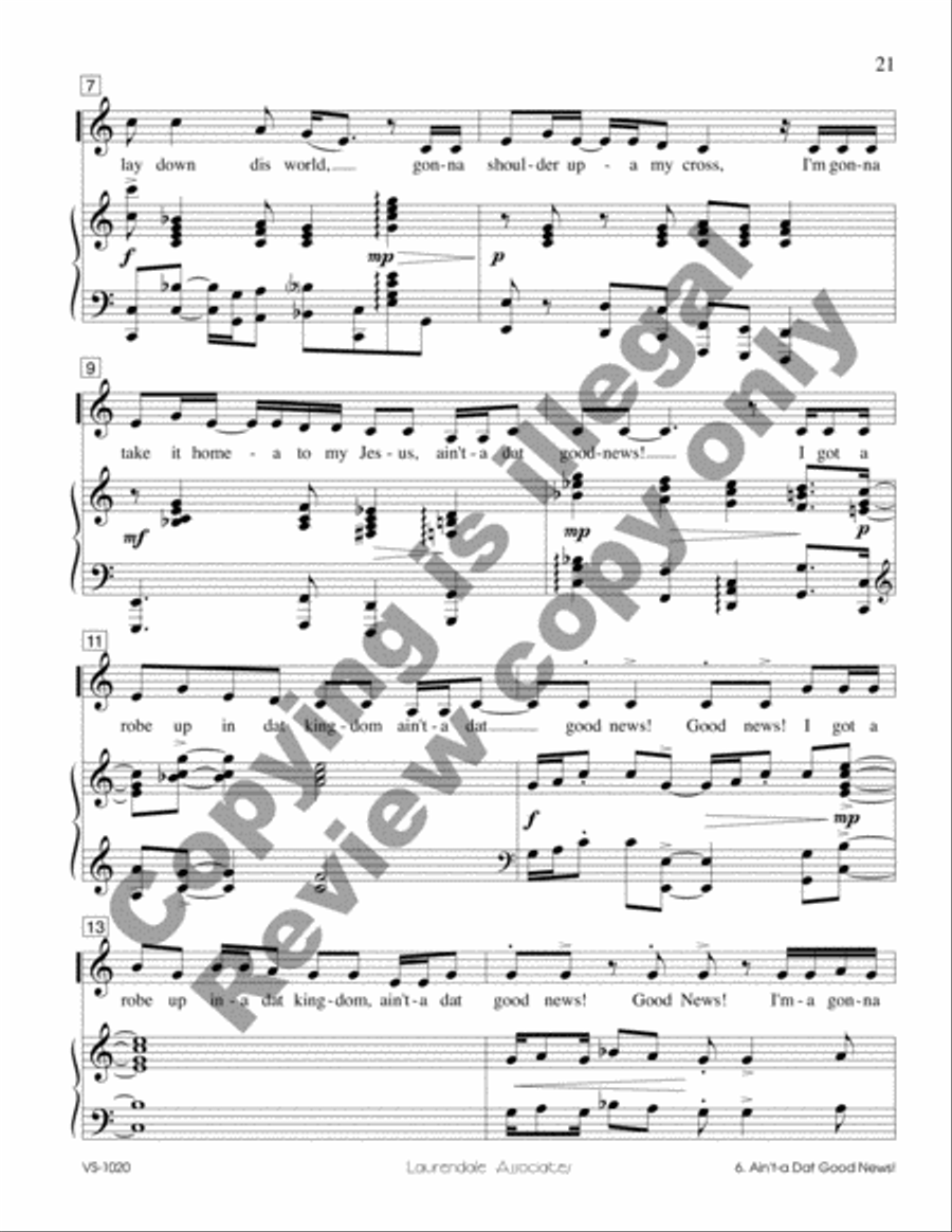 Ol' Time Religion Voice Solo scores gallery preview page 10