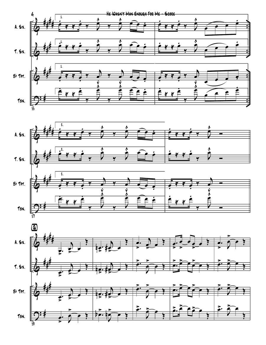 He Wasn't Man Enough For Me Small Ensemble scores gallery preview page 6