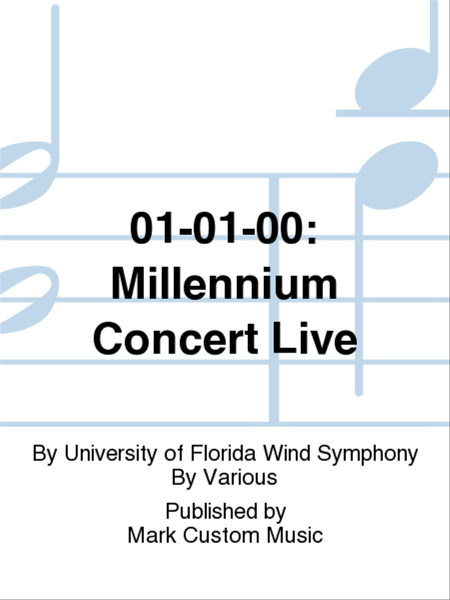 01-01-00: Millennium Concert Live Concert Band scores gallery preview page 1