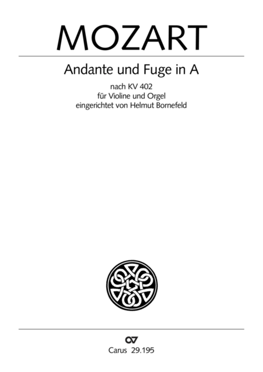 Andante und Fuge in A Violin scores gallery preview page 2