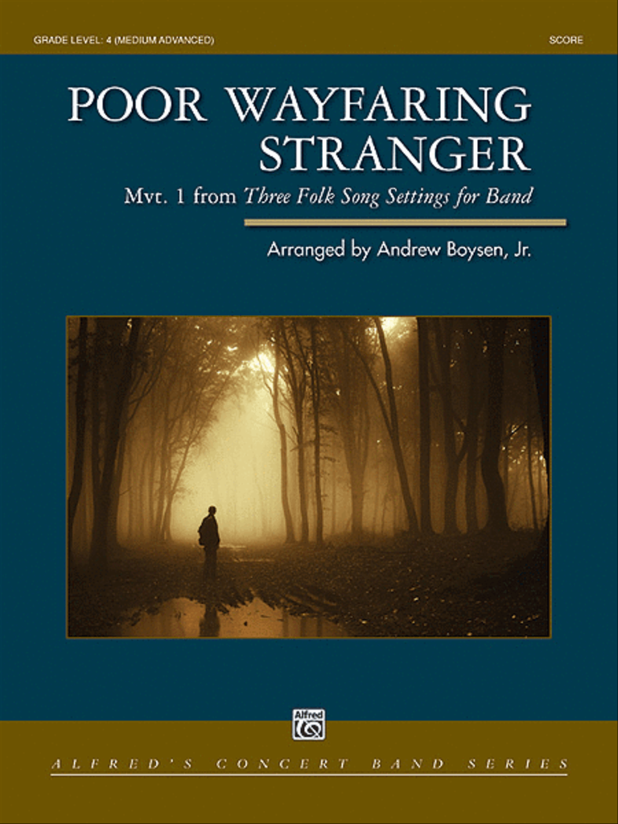 Poor Wayfaring Stranger Concert Band scores gallery preview page 1