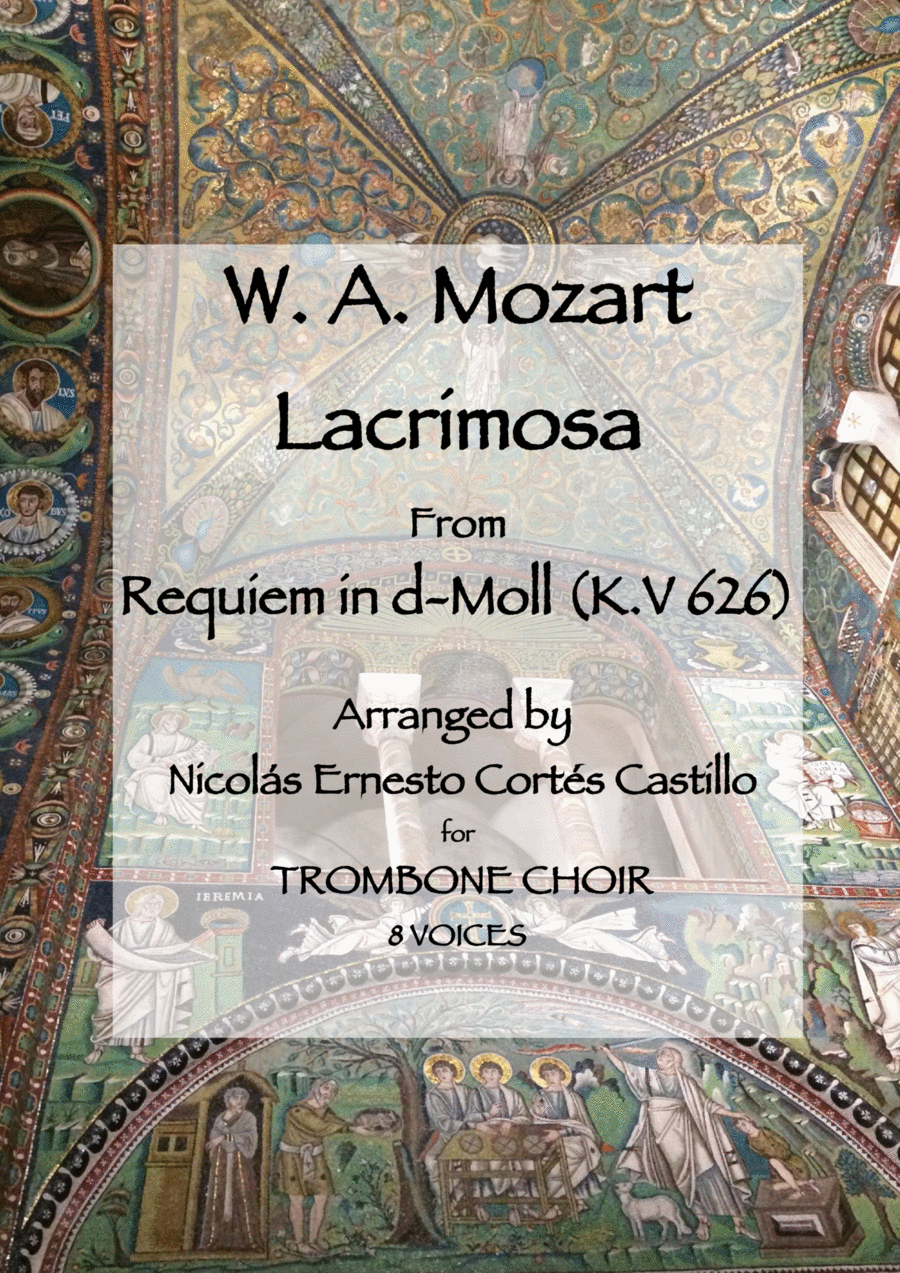 Lacrimosa (from Requiem in D minor, K. 626) for Trombone Choir Large Ensemble scores gallery preview page 1