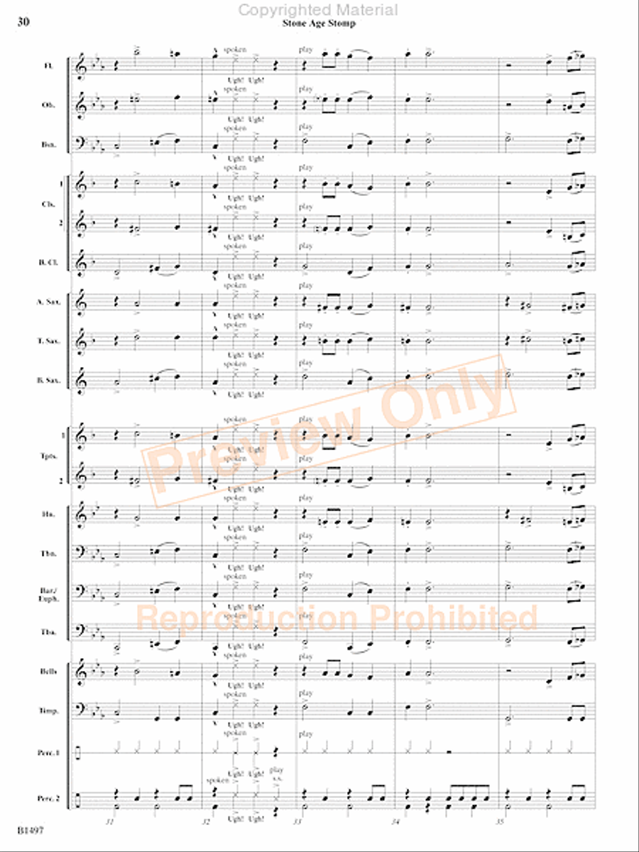 Curtain Up! Concert Band scores gallery preview page 75