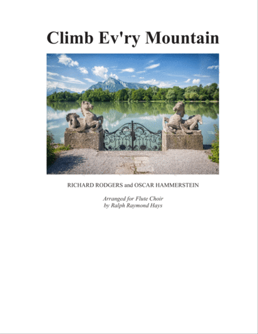 Climb Ev'ry Mountain Flute Choir scores gallery preview page 1