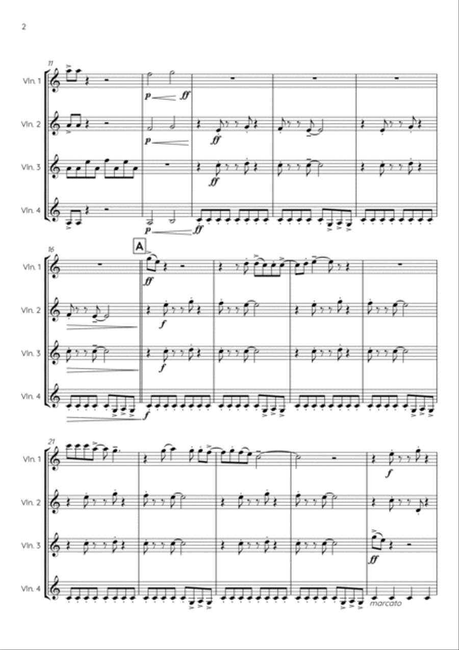 Crazy Train Violin Solo scores gallery preview page 4