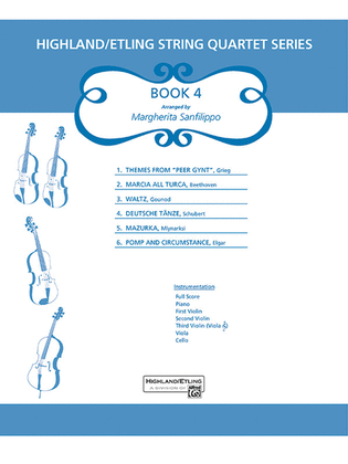 Book cover for Highland/Etling String Quartet Series: Book 4