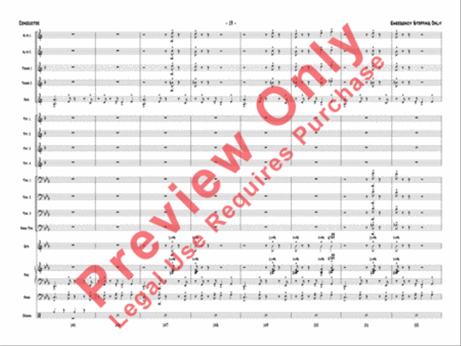 Emergency Stopping Only Jazz Ensemble scores gallery preview page 22