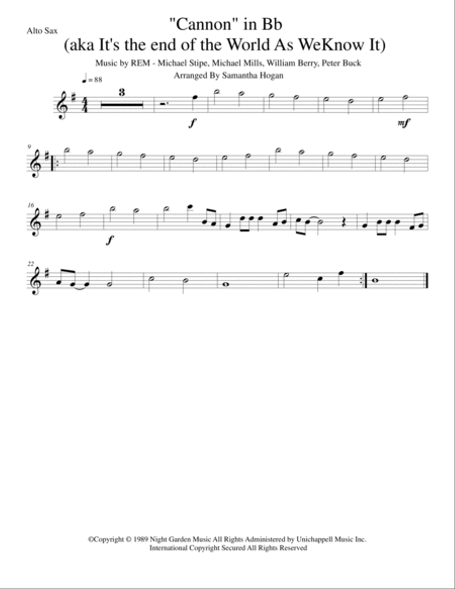 It's The End Of The World As We Know It Small Ensemble scores gallery preview page 3