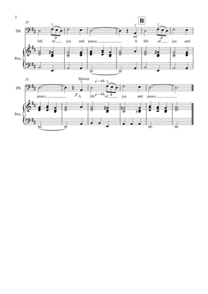 Amazing Grace for Double Bass and Piano image number null