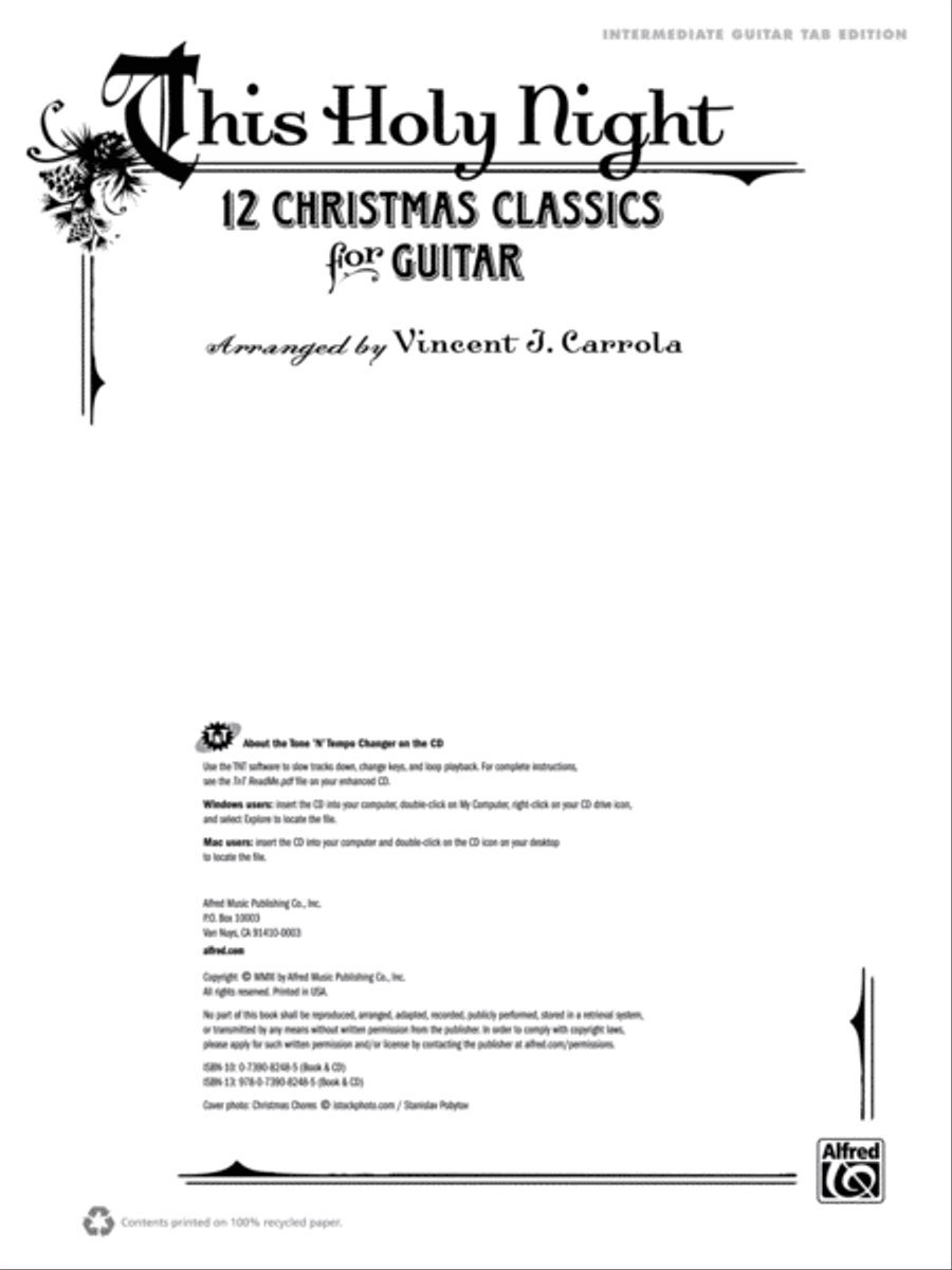 This Holy Night Guitar Tablature scores gallery preview page 2
