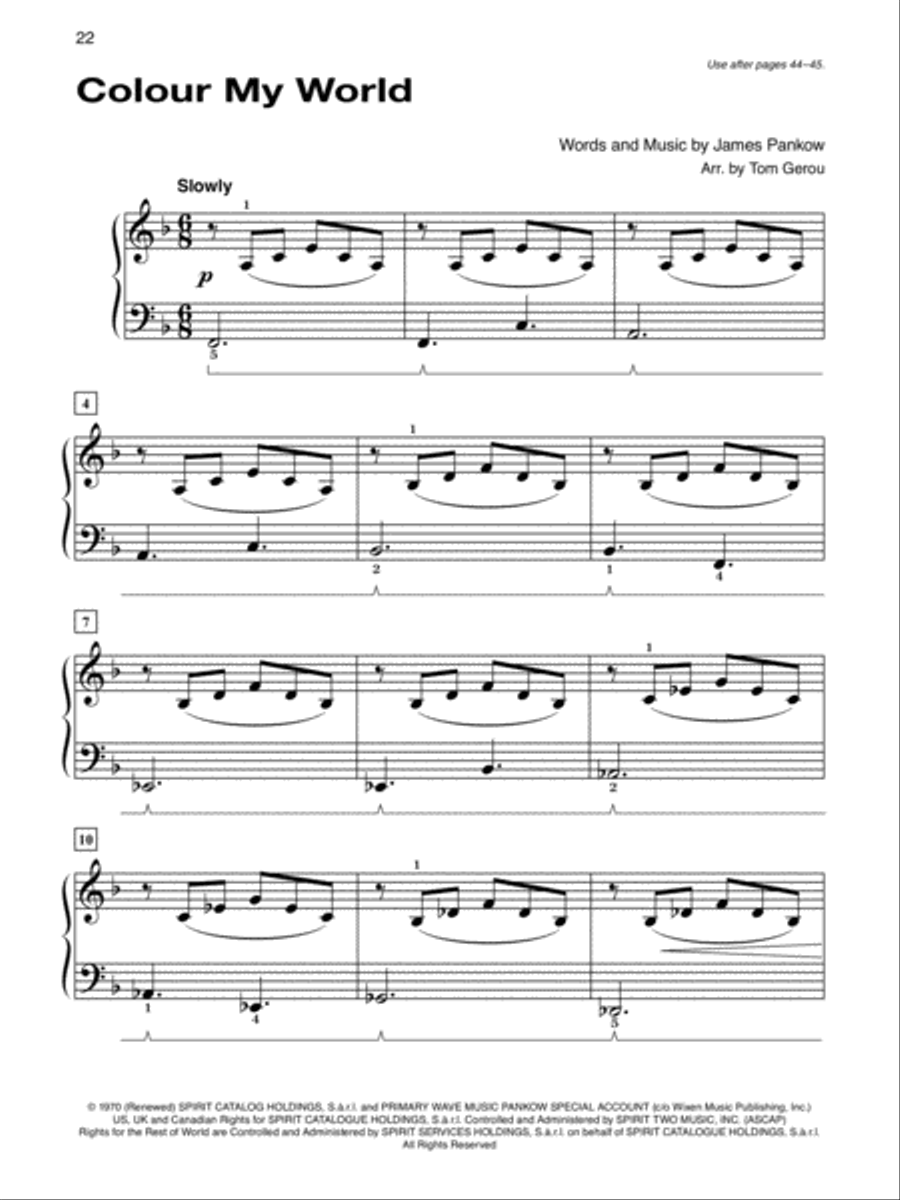 Alfred's Basic Piano Course Popular Hits, Level 3 Piano Method scores gallery preview page 7