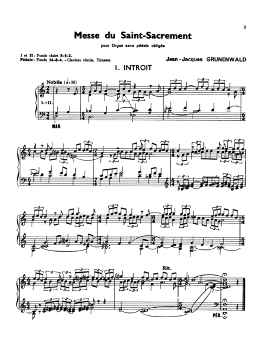 Mass of the Sacred Sacrament Small Ensemble scores gallery preview page 4