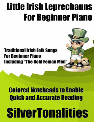 Book cover for Little Irish Leprechauns for Beginner Piano