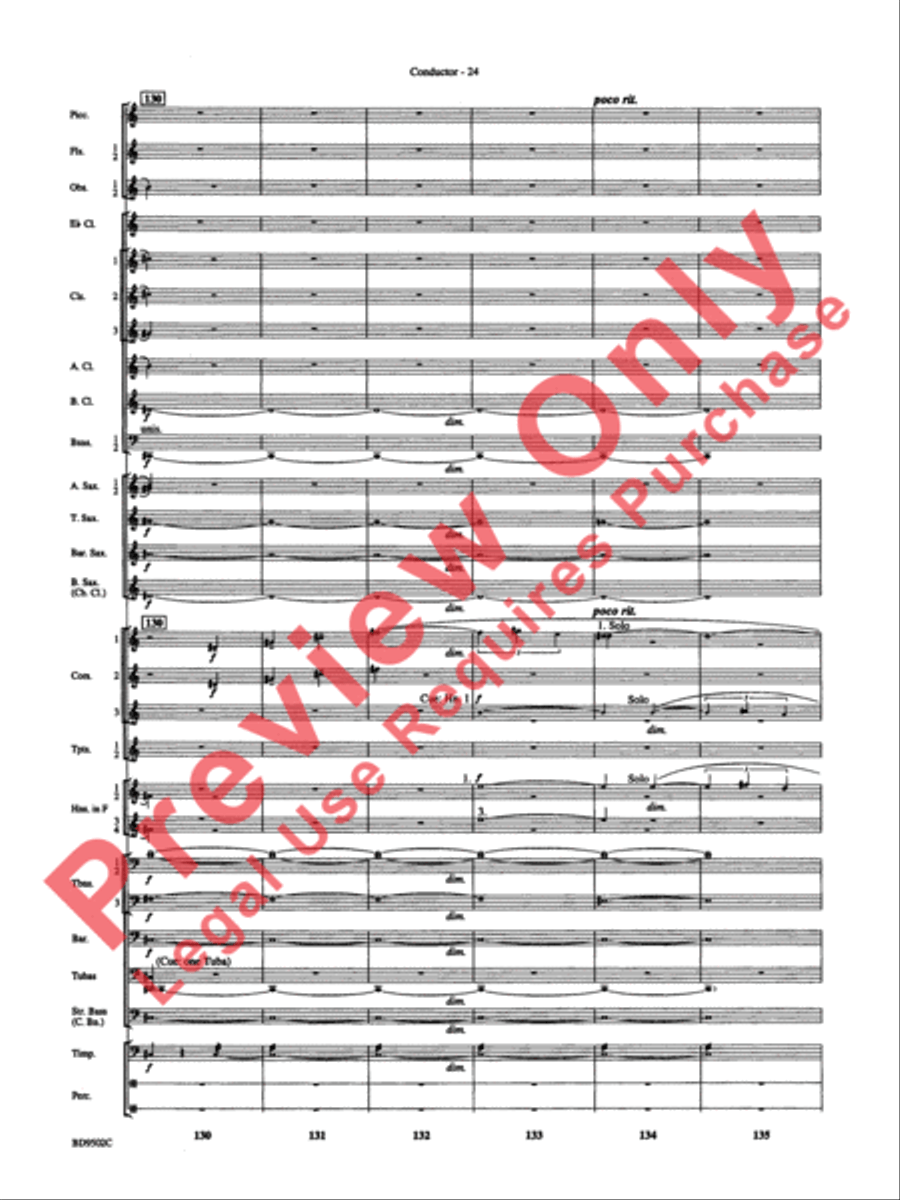 Symphony No. 3 for Band Concert Band scores gallery preview page 27