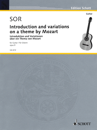 Book cover for Introduction and Variations on a Theme of Mozart, Op. 9