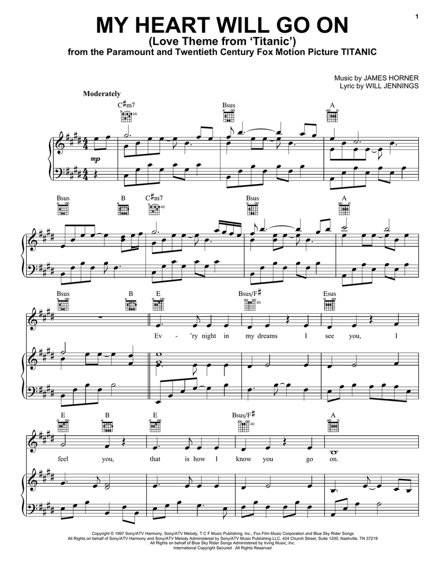 My Heart Will Go On Love Theme from Titanic