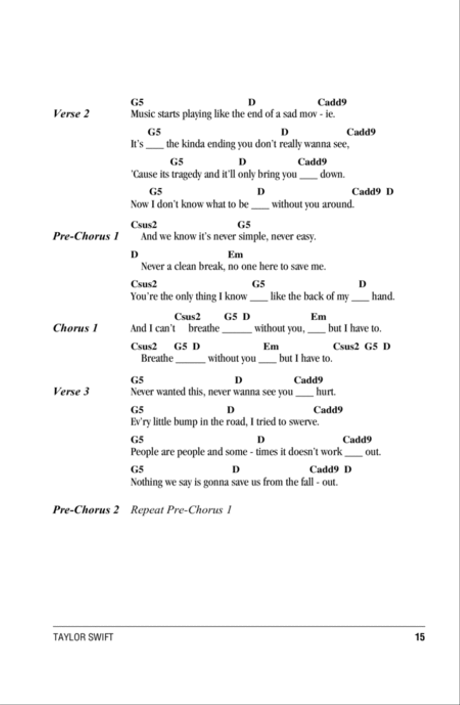 Breathe Acoustic Guitar scores gallery preview page 2