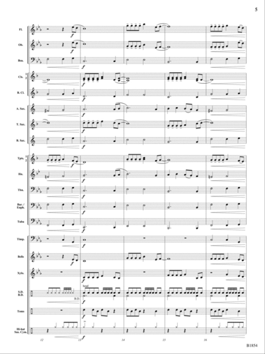 A Builder's Dream: Score A Builder's Dream: Score Concert Band scores gallery preview page 5