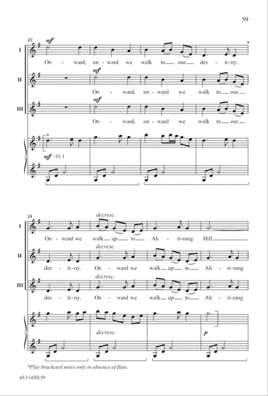We Sing the World Around 2-Part scores gallery preview page 60