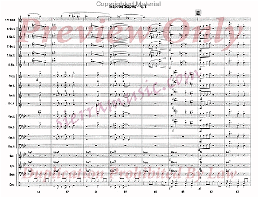 Begin the Beguine (for Doc) Jazz Ensemble scores gallery preview page 9