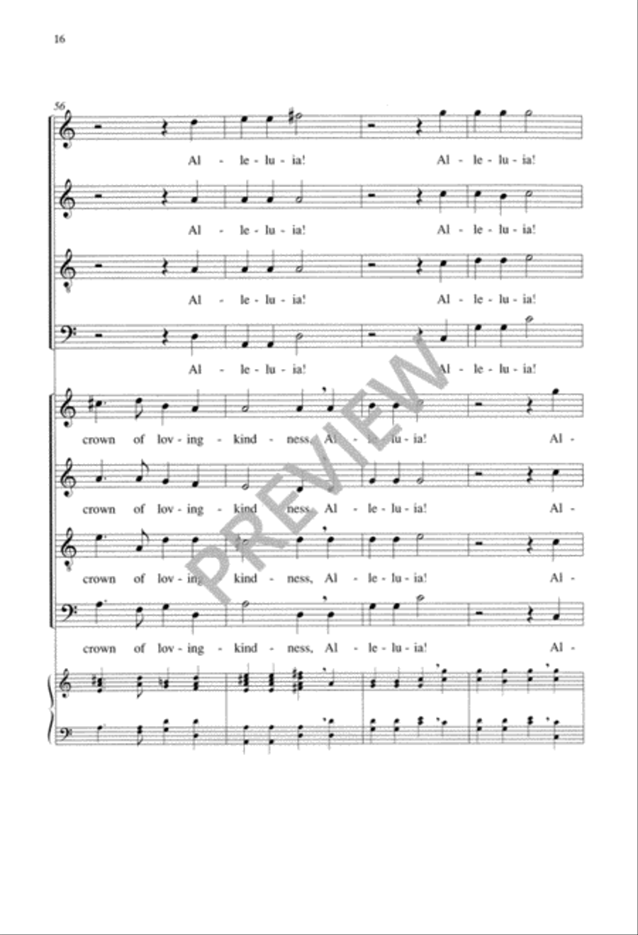 O Bless the Lord O Bless the Lord 4-Part scores gallery preview page 17