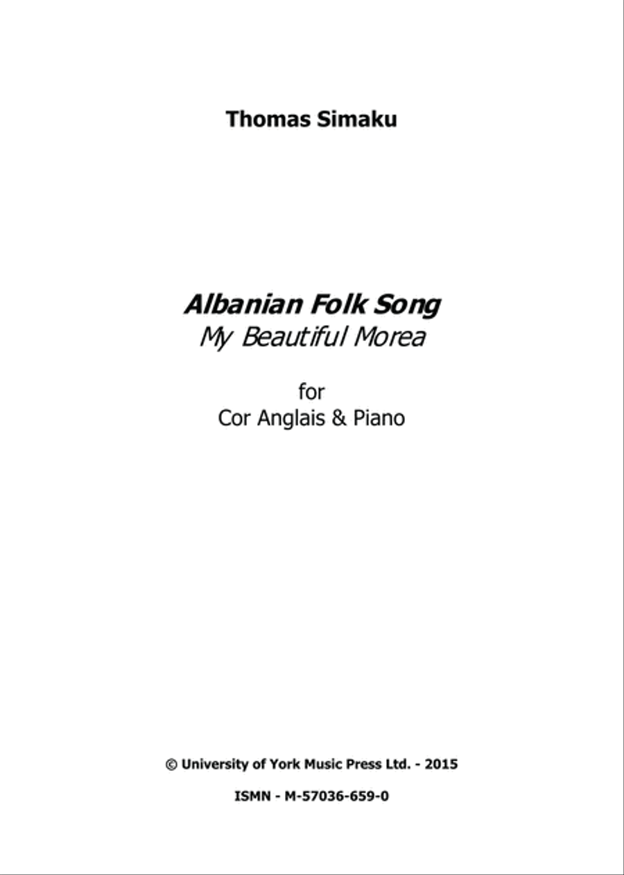 Albanian Folk Song My Beautiful Morea