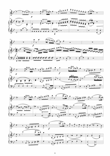 Mozart - Violin Sonata No.32 in B flat major K 454 for Violin and Piano - Score and Part image number null