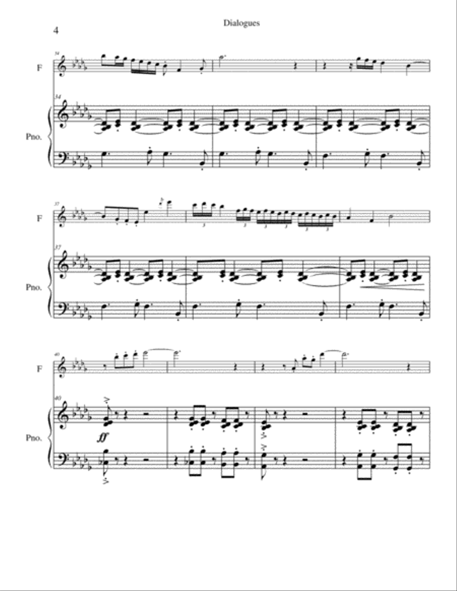 Dialogues Dialogues Flute Solo scores gallery preview page 4