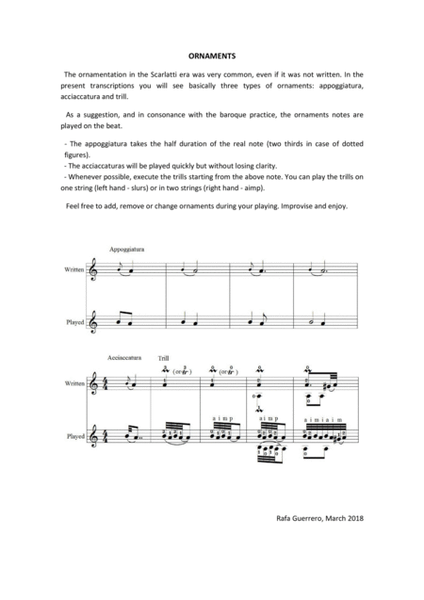 26 Sonatas for Solo Guitar by Domenico Scarlatti Acoustic Guitar - Digital Sheet Music