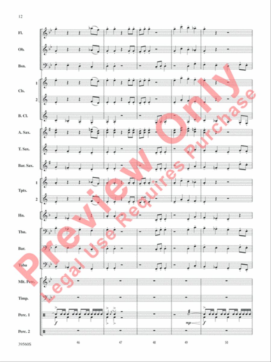 Pyramid of the Sun Pyramid of the Sun Concert Band scores gallery preview page 12