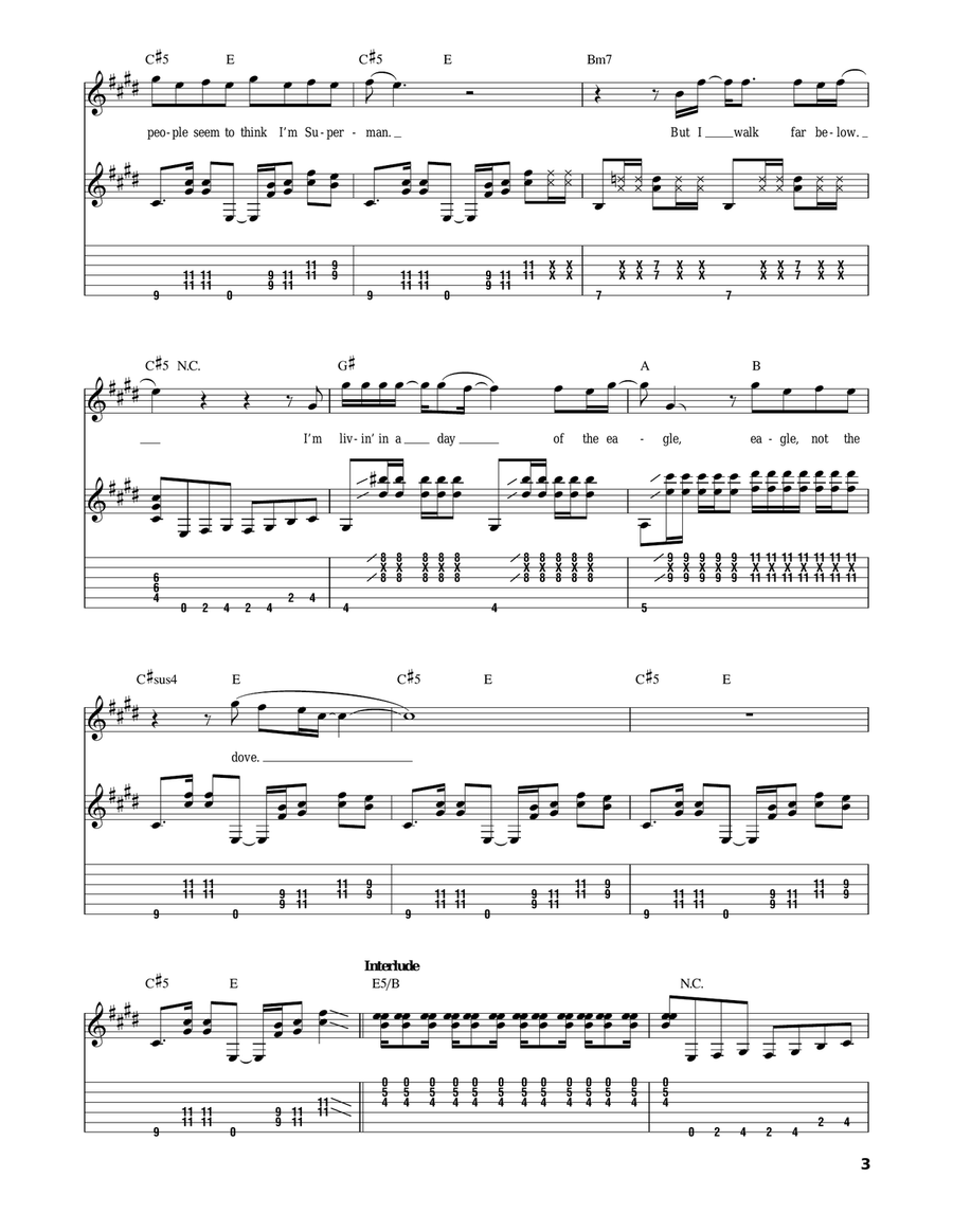 Day Of The Eagle Acoustic Guitar scores gallery preview page 3