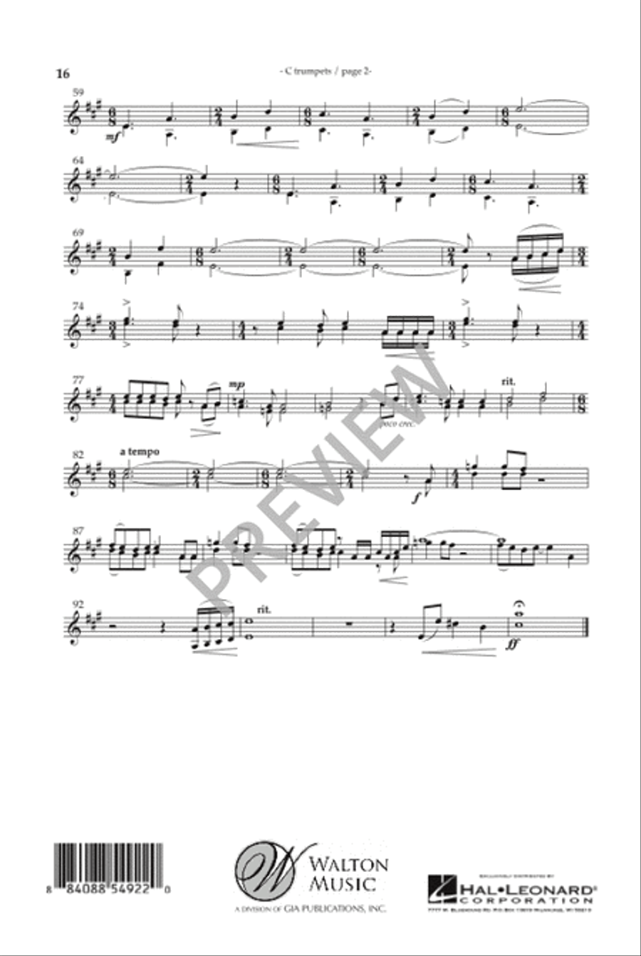 Gloria Fanfare - TTBB Gloria Fanfare - TTBB TTBB scores gallery preview page 17