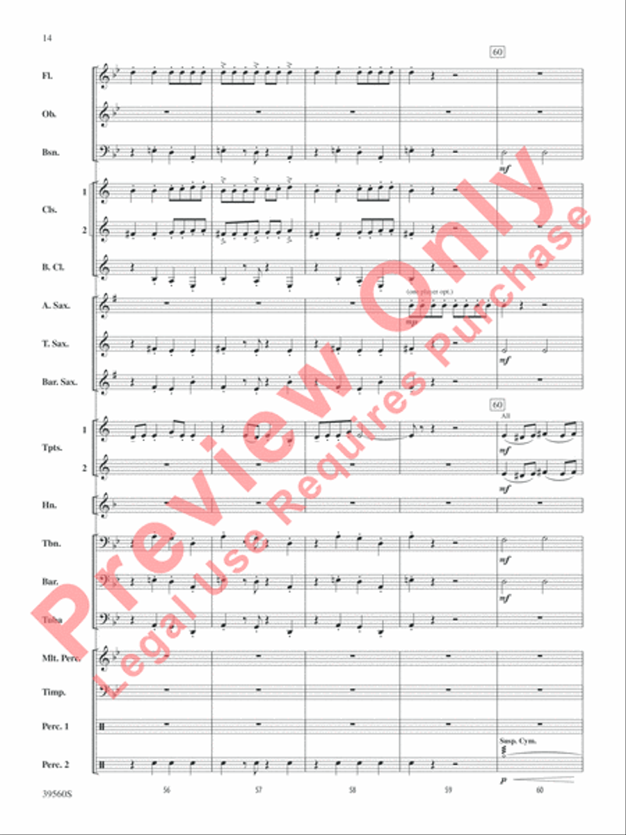 Pyramid of the Sun Pyramid of the Sun Concert Band scores gallery preview page 14