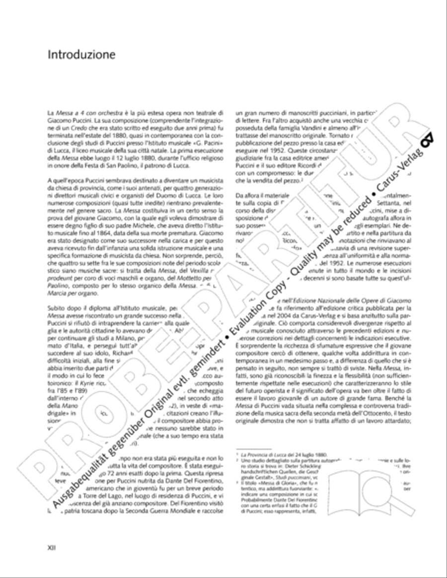 Edizione Nazionale delle Opere di Giacomo Puccini. III. Vocal music; 2. Messa a 4 voci (vol. III/2) 4-Part scores gallery preview page 13