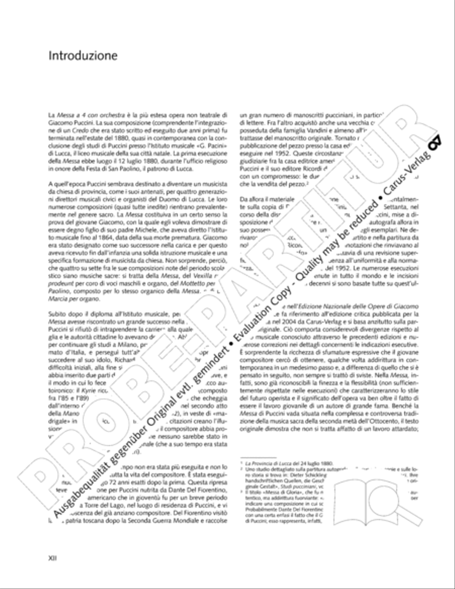 Edizione Nazionale delle Opere di Giacomo Puccini. III. Vocal music; 2. Messa a 4 voci (vol. III/2)