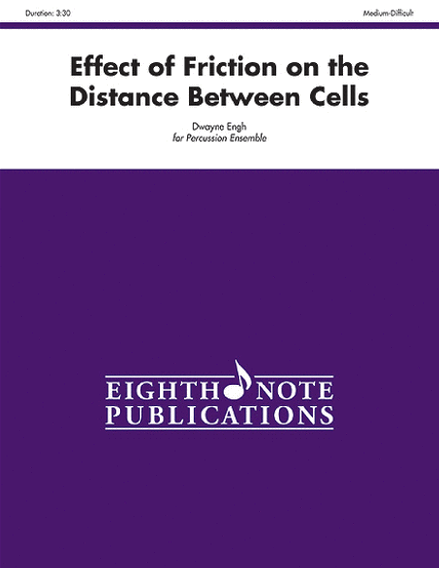 Effect of Friction on the Distance Between Cells