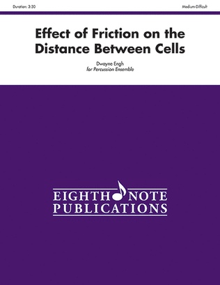 Book cover for Effect of Friction on the Distance Between Cells