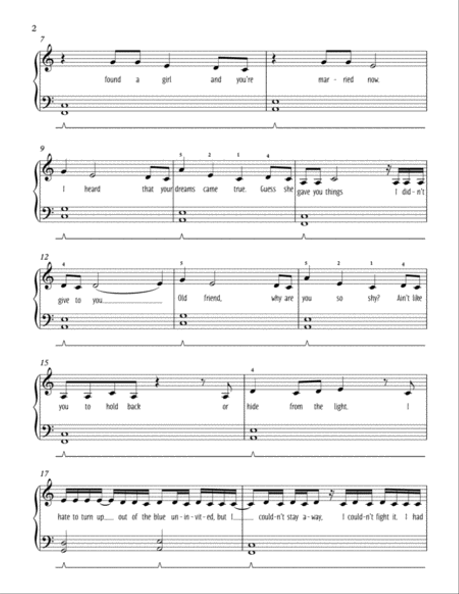 Someone Like You Easy Piano scores gallery preview page 2