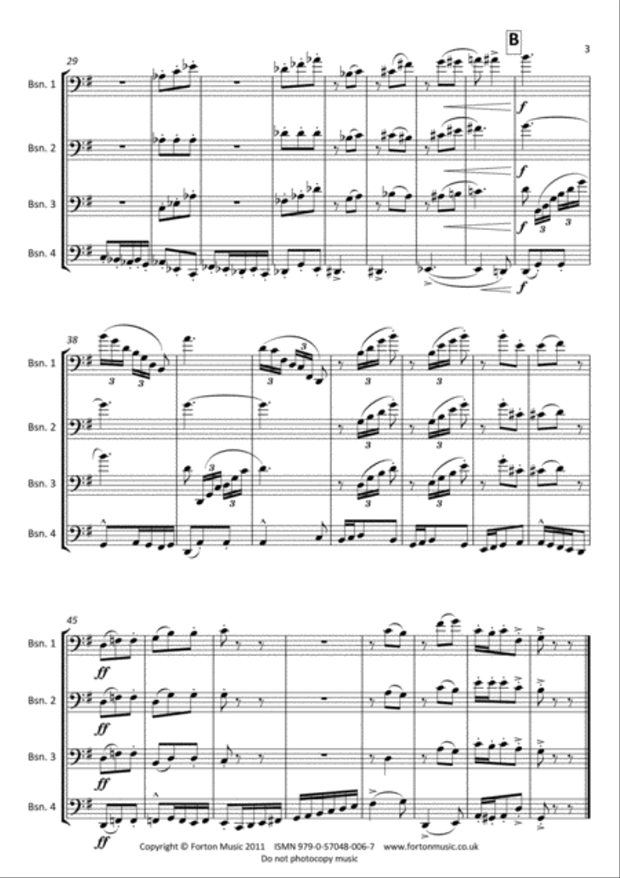 L'elephant Bassoon Quartet scores gallery preview page 3