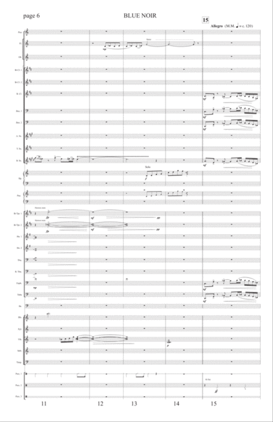 BLUE NOIR Large Score Concert Band scores gallery preview page 6